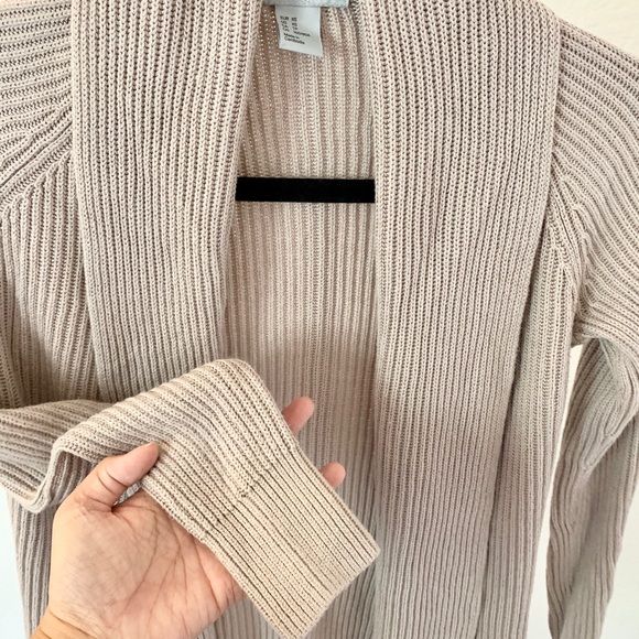 H&M beige duster cardigan size XS - Picture 6 of 7